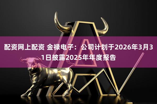 配资网上配资 金禄电子：公司计划于2026年3月31日披露2025年年度报告